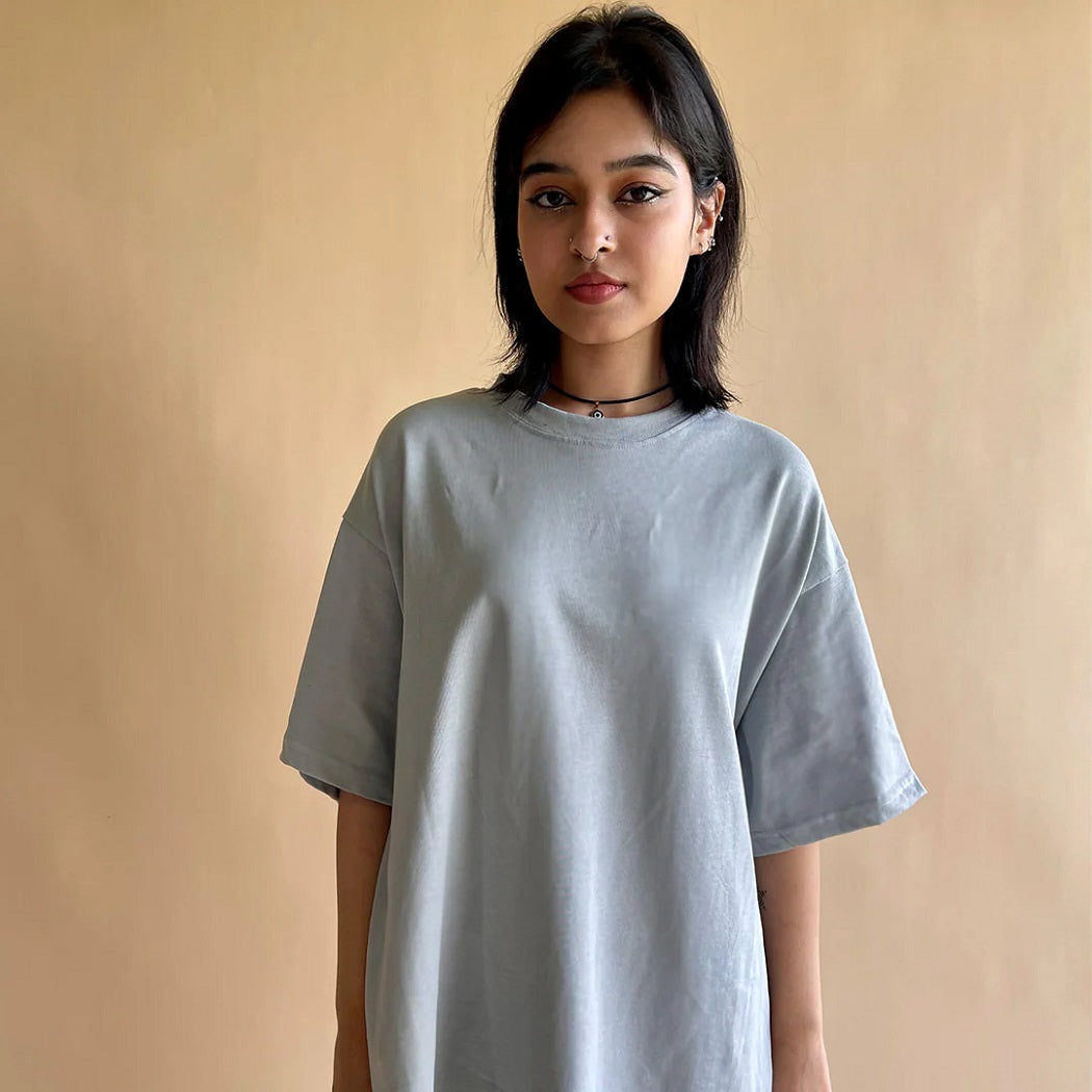 Grey Oversized T-Shirt at Rs 4000 The Ultimate Comfort Chic AARIA SHOPAARIA